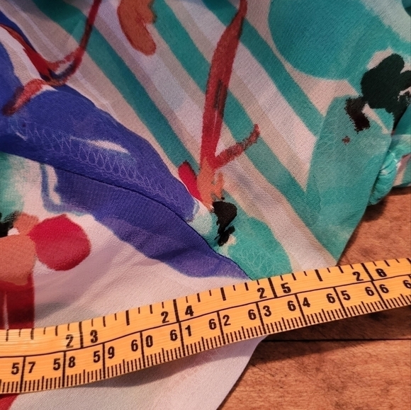 Lane Bryant Slit Sleeves Watercolor Floral Maxi Dress Size 18/20 - Picture 11 of 14